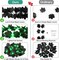 Decor 2 Pack Lighted Halloween Black Garland for Home Decorations